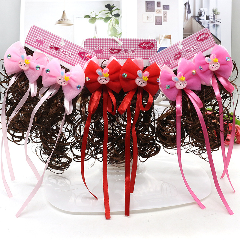 Set 7 kẹp tóc nơ bướm cho bé gái trên 3 tuổi