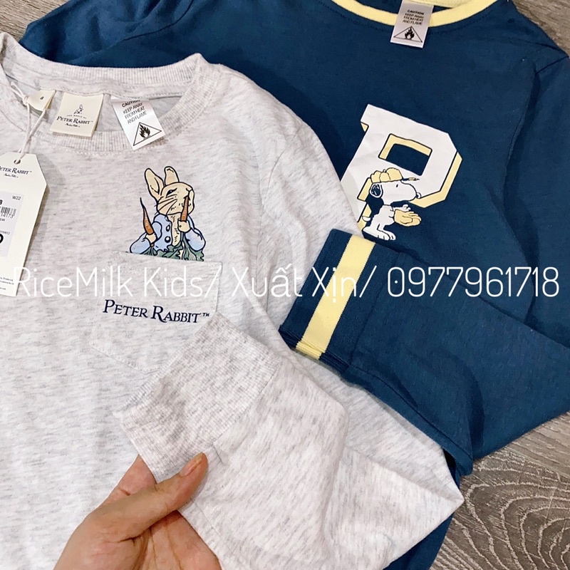 Bộ cotton cho bé và mẹ hình penus và rabbit xuất dư xịn