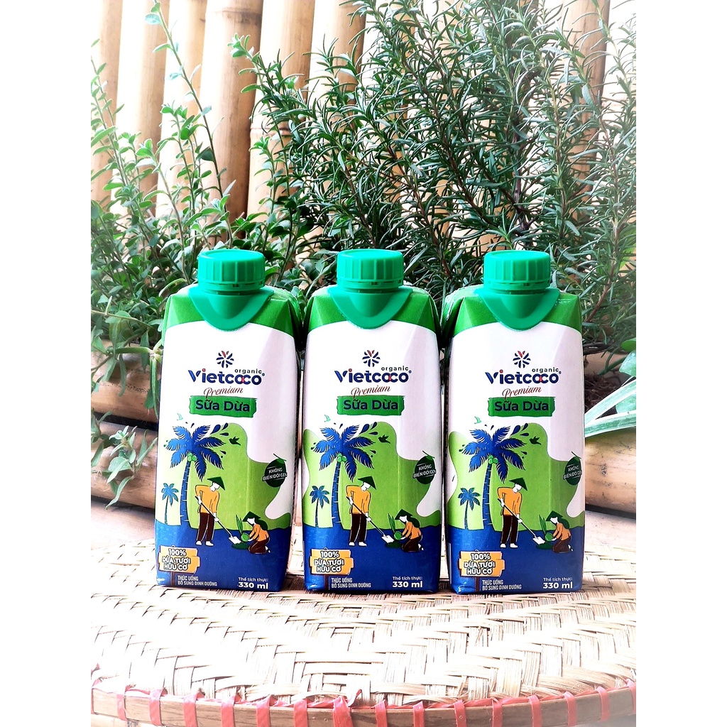Sữa dừa hữu cơ Vietcoco 330ml