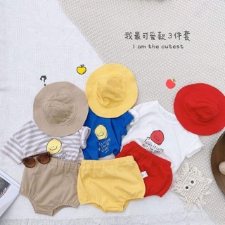 Quần áo cho bé trai nguyên bộ có khuyến mãi nón