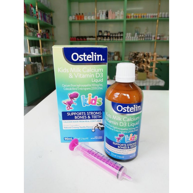 Ostelin Kid Milk Calcium Vitamin D3 Liquid 90ml