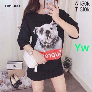 Áo supreme chó bug