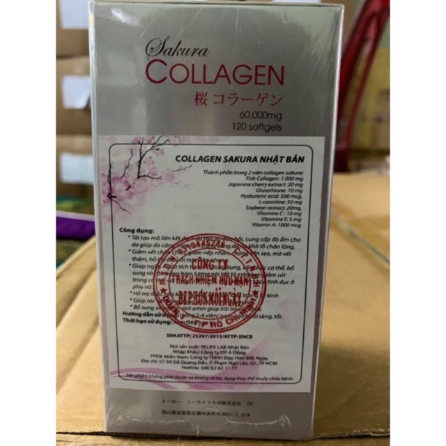 (FREESHIP) Viên uống đẹp da Sakura Collagen 60,000mg của Nhật giúp làm đẹp da, chống lão hoá... | Thế Giới Skin Care