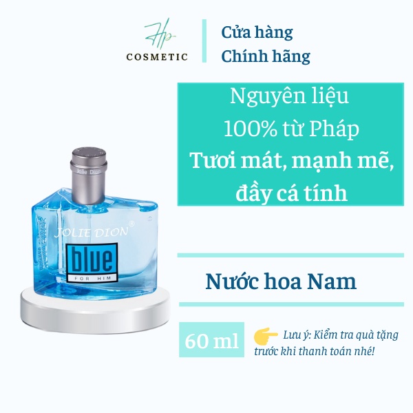 Nước hoa nam Blue chính hãng thơm lâu, sang trọng – Singapore – Jolie Dion-EDP 60ml