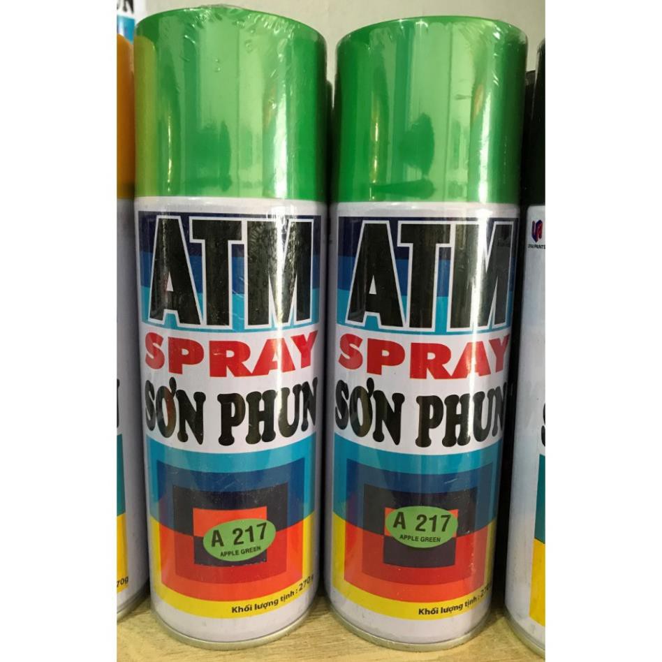 Sơn xịt ATM Spray Đủ Màu Giá sỉ (Mầu gì k có trong bảng các bạn nt hỏi mầu nhé)