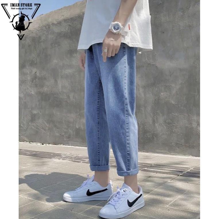 Quần jean baggy nam kiểu dáng form ống rộng phù hợp cả nam, Chất Jean mềm, dày dặn styles Hàn Quốc
