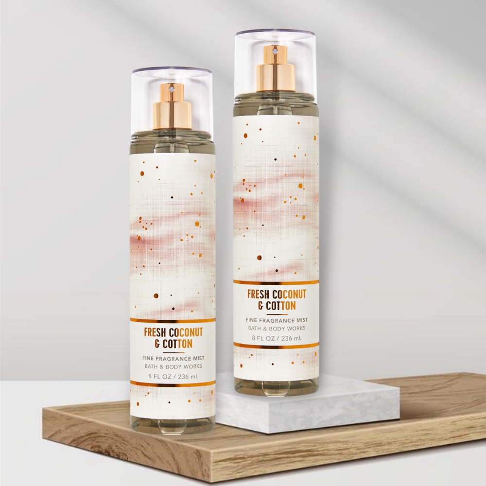 Xịt Thơm Toàn Thân BBW Fine Fragrance Mist Fresh Coconut & Cotton 236ml