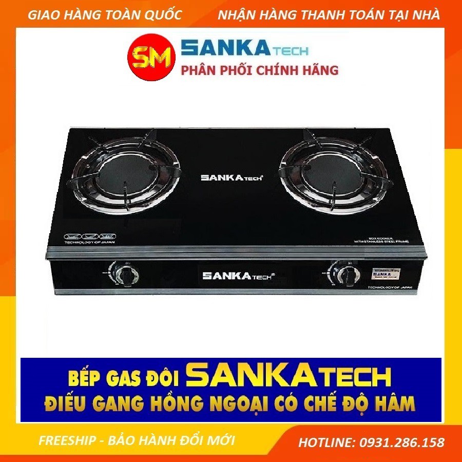 722BB Bếp Ga Hồng Ngoại Sanka Tech SKT-722 Điếu đúc gang lớn 120mm - có chế độ hâm