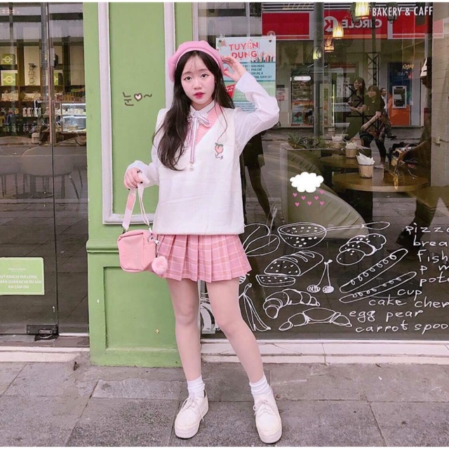 Áo len gile ulzzang