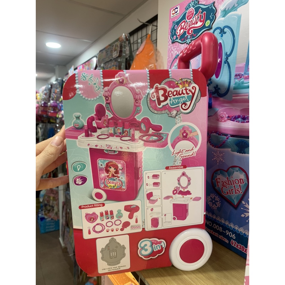 Bộ đồ chơi vali hộp đồ trang điểm