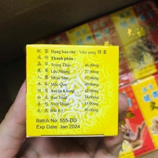 (#TrùngThảoSâmNhung) (Nhập khẩu 100% Malaysia)