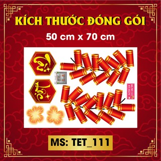 DECAL TRANG TRÍ TẾT 2021 COMBO SỐ 78