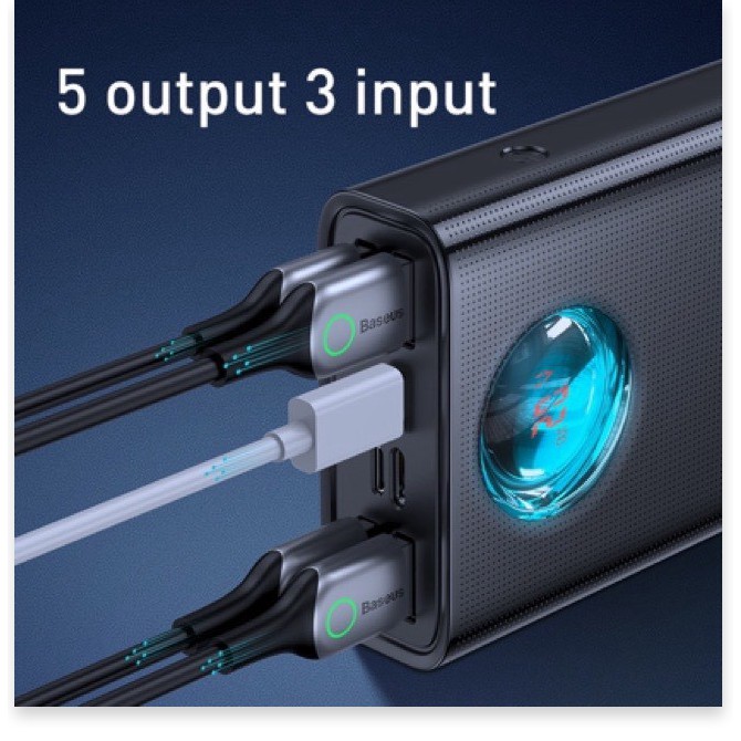 Sạc dự phòng Baseus 65W PD 30000mAh sạc nhanh dùng cho Smartphone, iPad ,Laptop Macbook