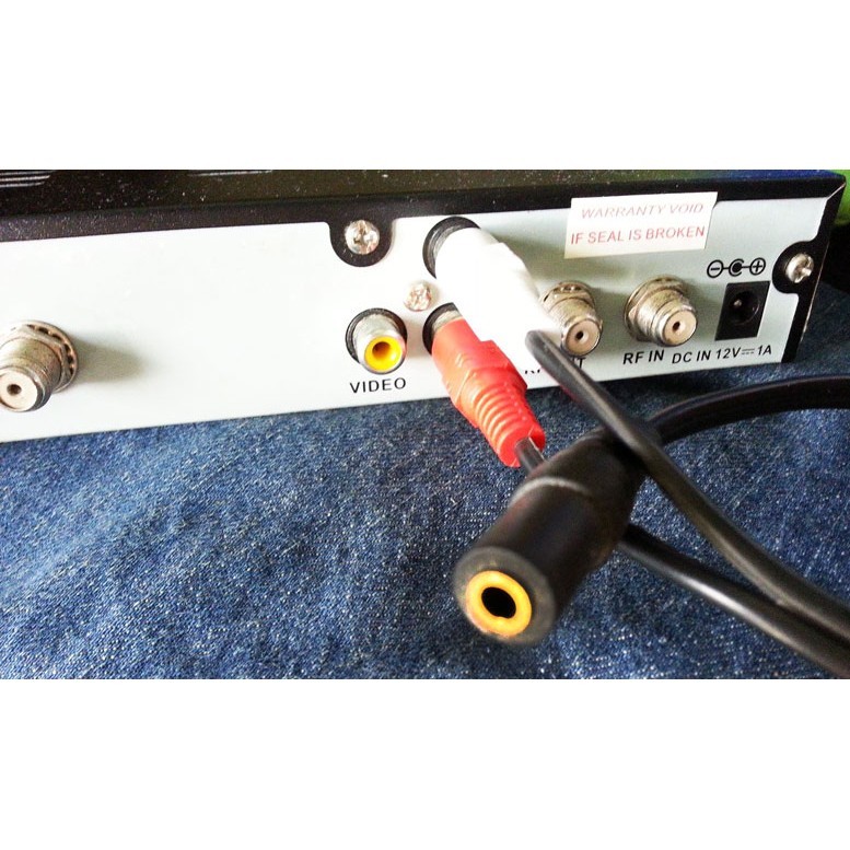 Jack 3.5 cái ra 2 đầu AV bông sen dực