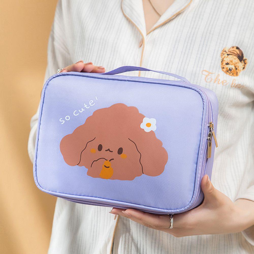 Túi Đựng Mỹ Phẩm DWAYNE Cỡ Lớn Có Khóa Kéo Tiện Dụng Cho Nữ