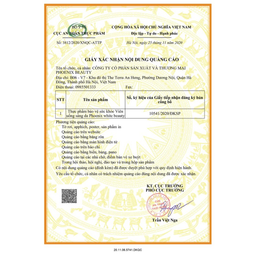 Viên Uống Giúp Sáng Da Trắng Da Làm Mờ Hết Nám Phoenix Beauty | BigBuy360 - bigbuy360.vn