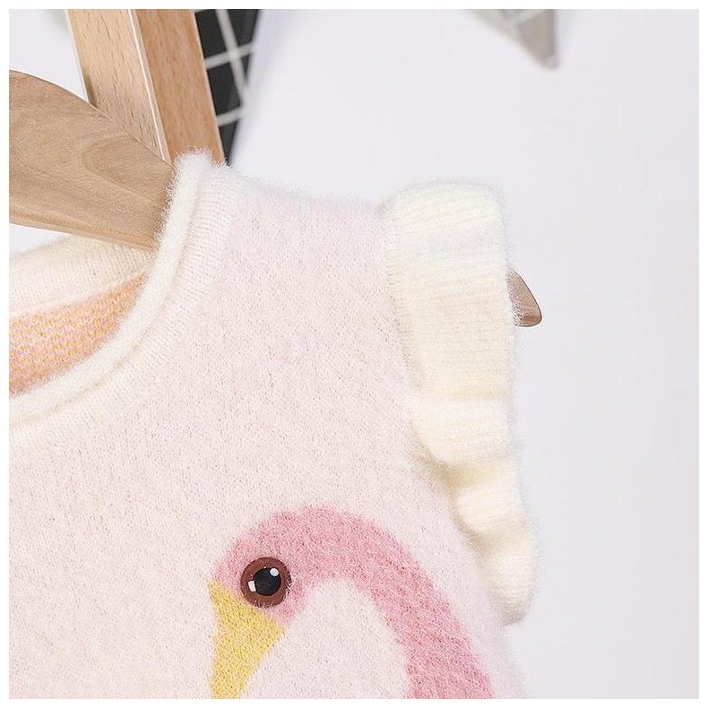 Áo len lông bé gái đôi thiên nga siêu xinh size 7-17kg (HÀNG QCCC) AL36