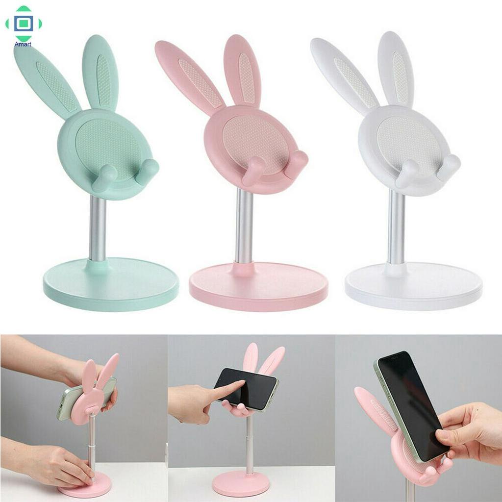 Giá đỡ điện thoại/ máy tính bảng hình tai thỏ dễ thương