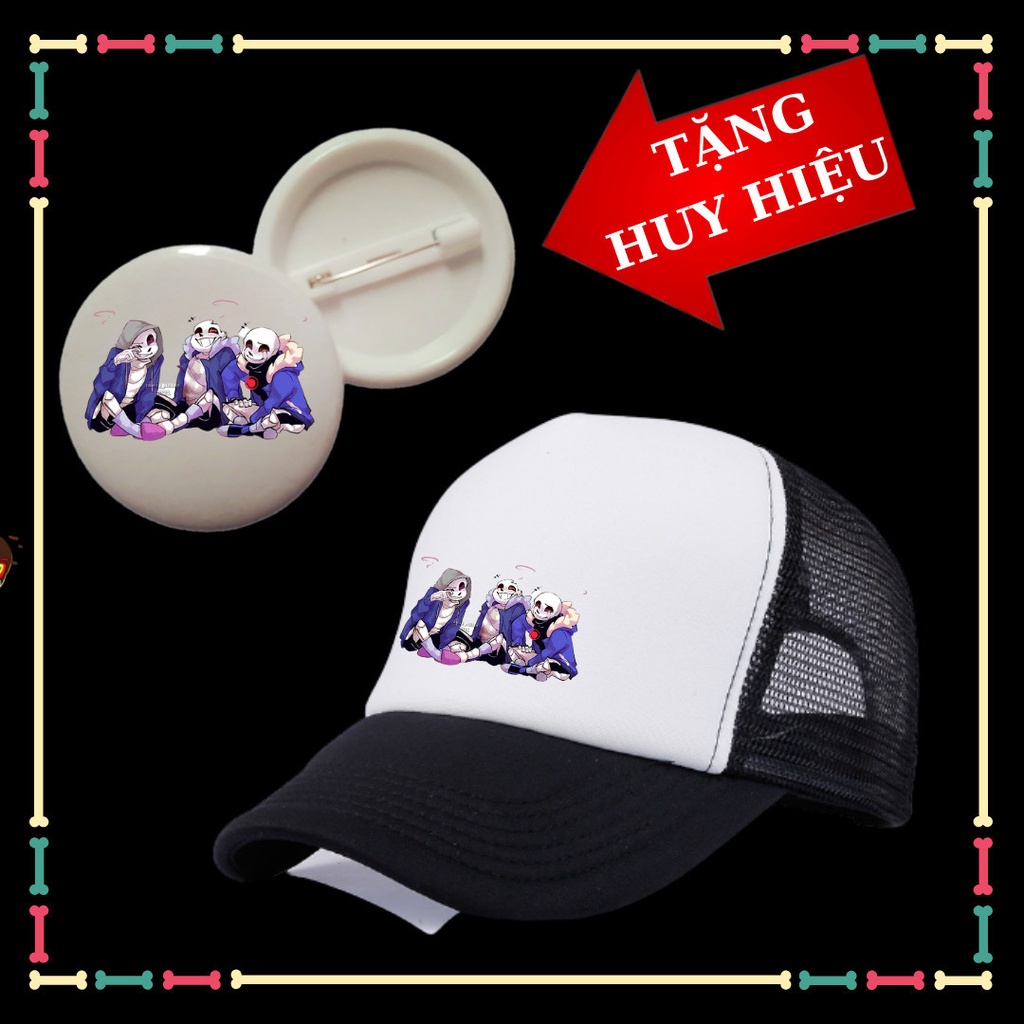 Mũ/nón Sans undertale bé trai, bé gái siêu ngầu