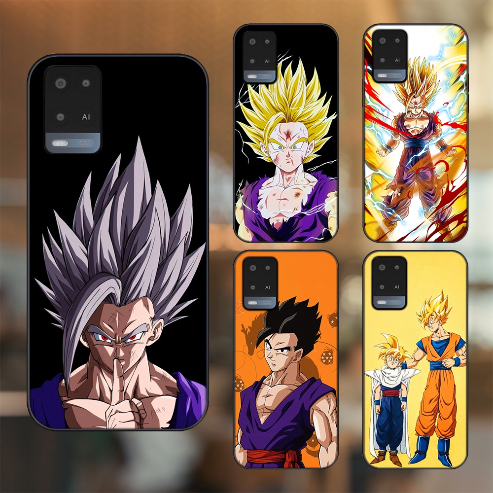 Ốp lưng Oppo A54 4G, A54 5G viền đen in hình Gohan Dragon Ball