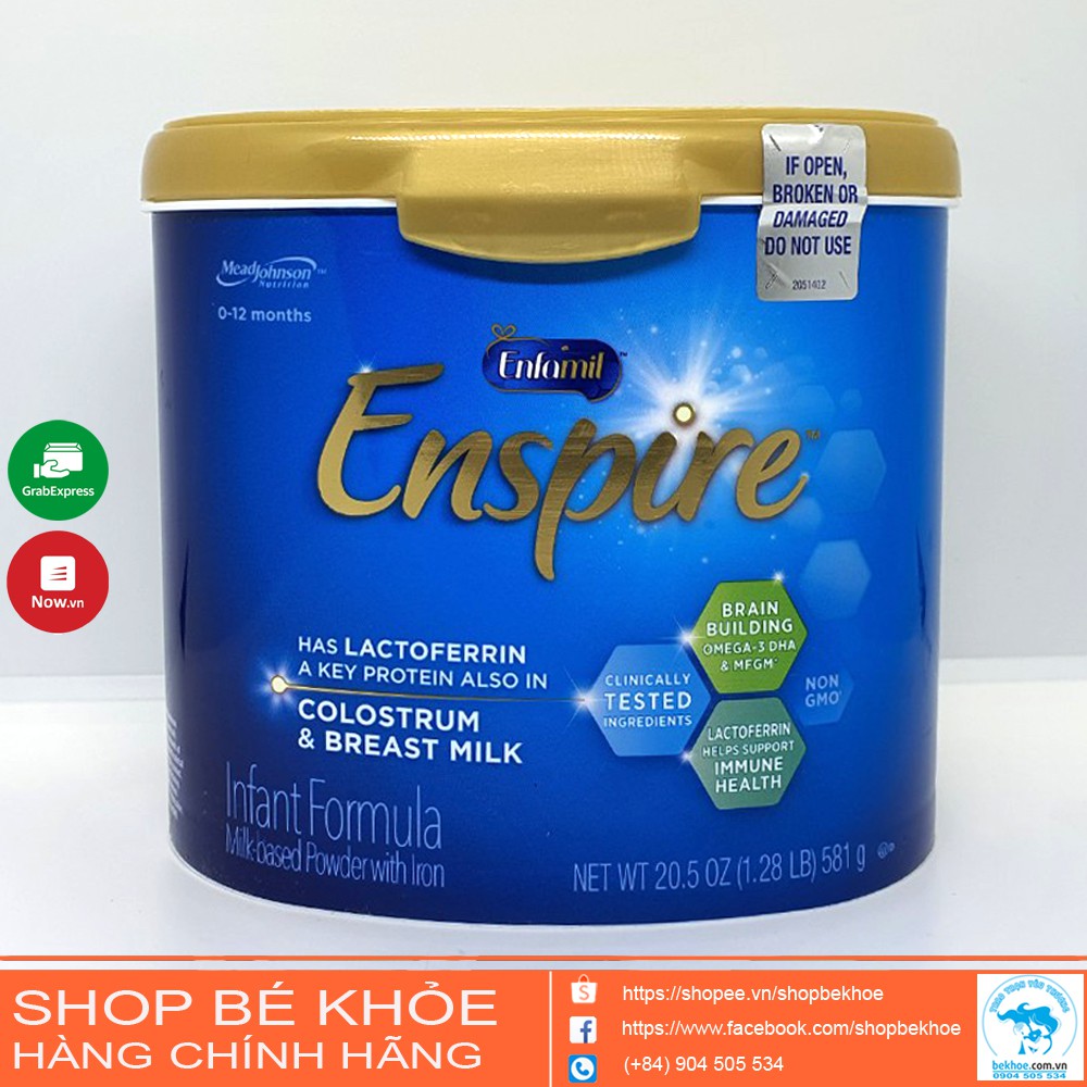 Sữa Enfamil Enspire cho bé từ sơ sinh , Enfamil Enspire infant Fomula Mỹ