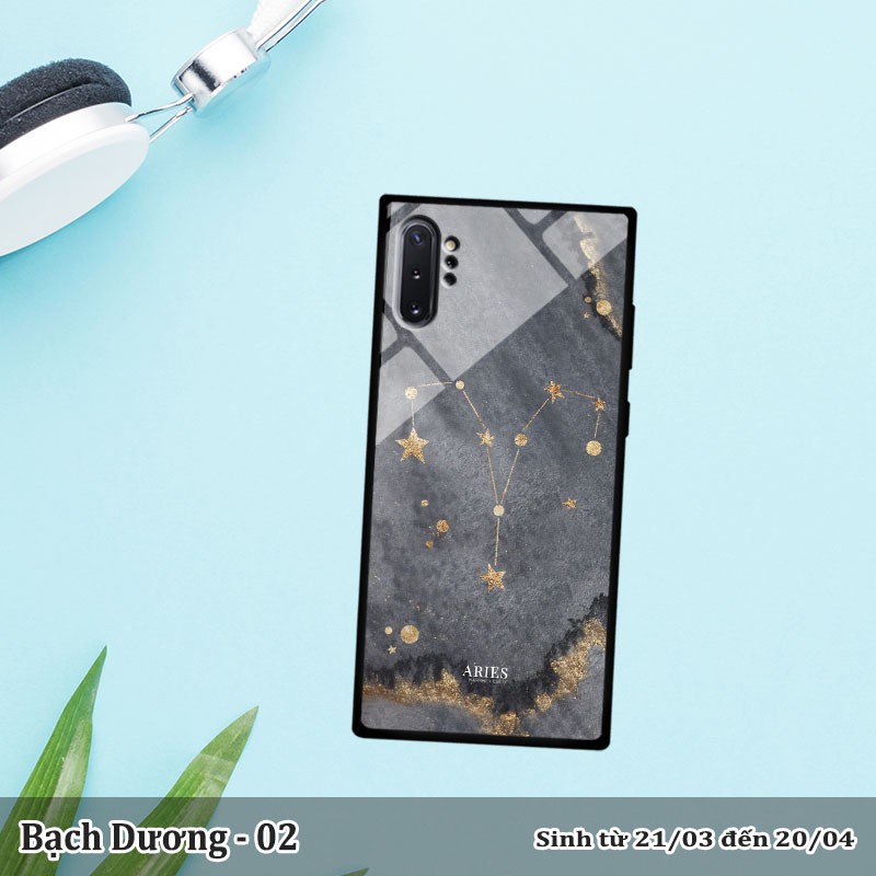 Ốp lưng kính Samsung Galaxy Note 10 Plus -cung hoàng đạo