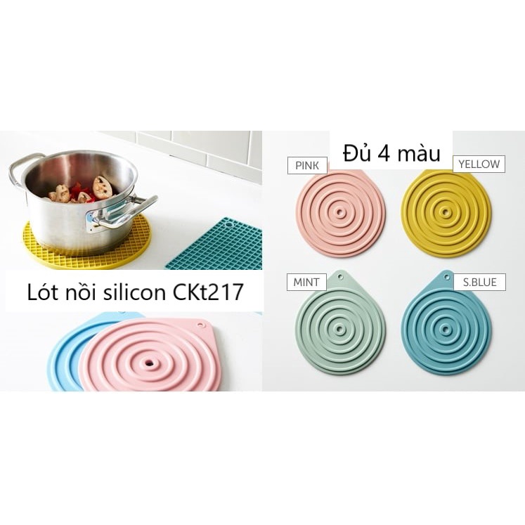 Miếng lót nồi Lock&amp;Lock bằng Silicone kiểu tổ ong, chịu nhiệt đến 230 oC