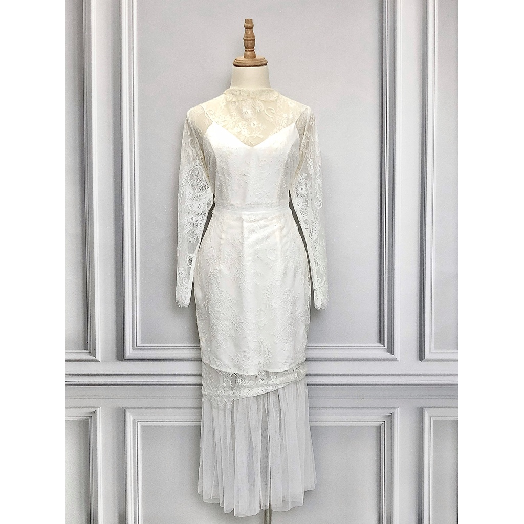 Váy ELPIS hàng hiệu chính hãng thời trang nữ VN31 freesize và V411 size S màu trắng secondhand thanh lý ký gửi