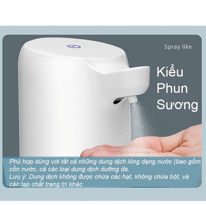 [ 400ml - Sạc Điện ] Bình Xịt Cồn Mini Bình Xịt Tạo Bọt Cảm Ứng Tự Động Xịt Gel Không Tiếp Xúc