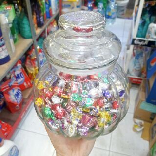Hủ hồ lô thủy tinh đựng hạt bí/ mứt/ kẹo