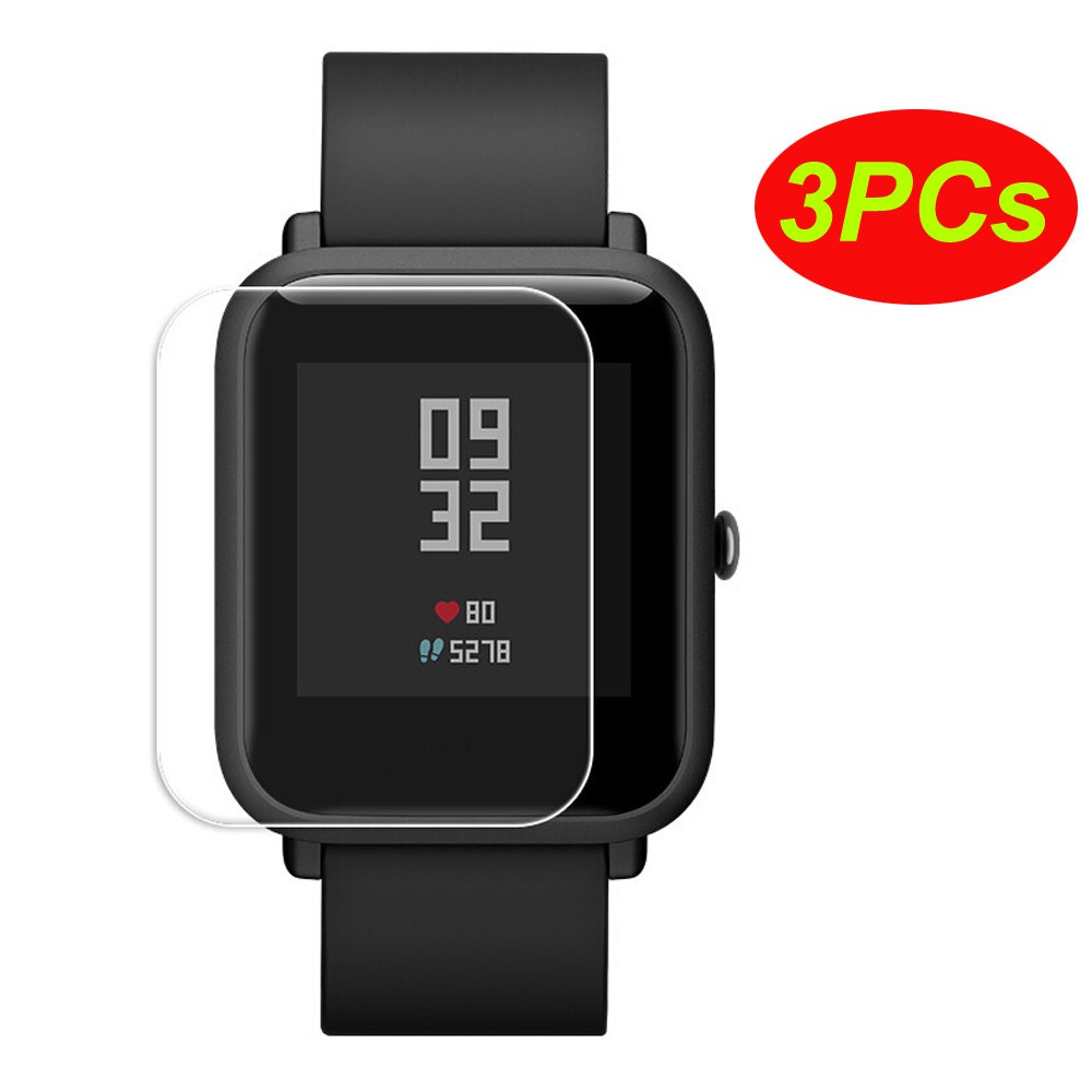 Miếng Dán Màn Hình Trong Suốt Chống Nước Cho Xiaomi Huami Amazfit Bip Youth