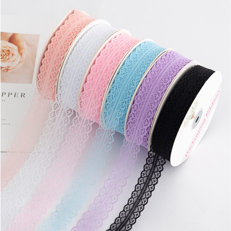 Cuộn Dây Ruy Băng Ren 3Cm 5M Dùng Gói Hoa Thủ Công