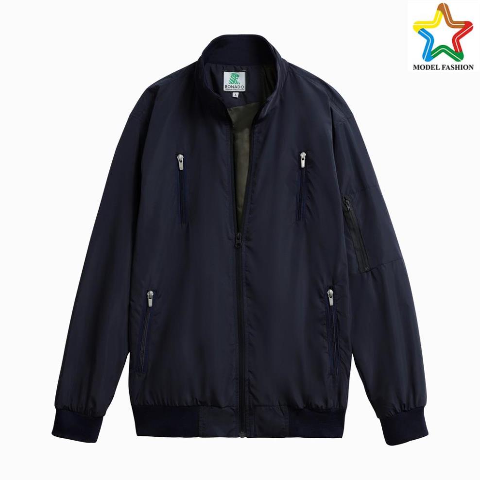 Chính hãng Áo khoác dù Bomber cao cấp phối túi chống nắng chống thấm Model-fashion AN77 Xanh đen