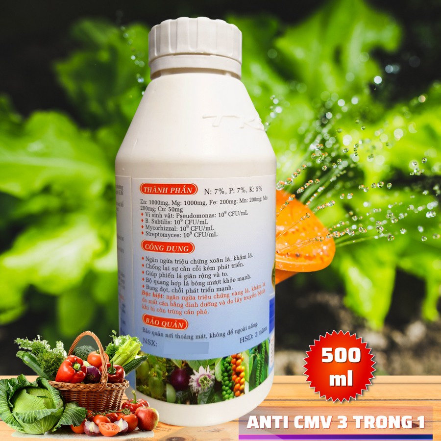 ĐẠM CÁ 3 TRONG 1: Đa-Trung-Vi Lượng Khắc Phục Xoăn Lá, Khảm Lá, Chùn Đọt