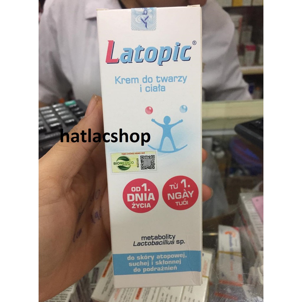 Kem dưỡng ẩm Latopic 75ml