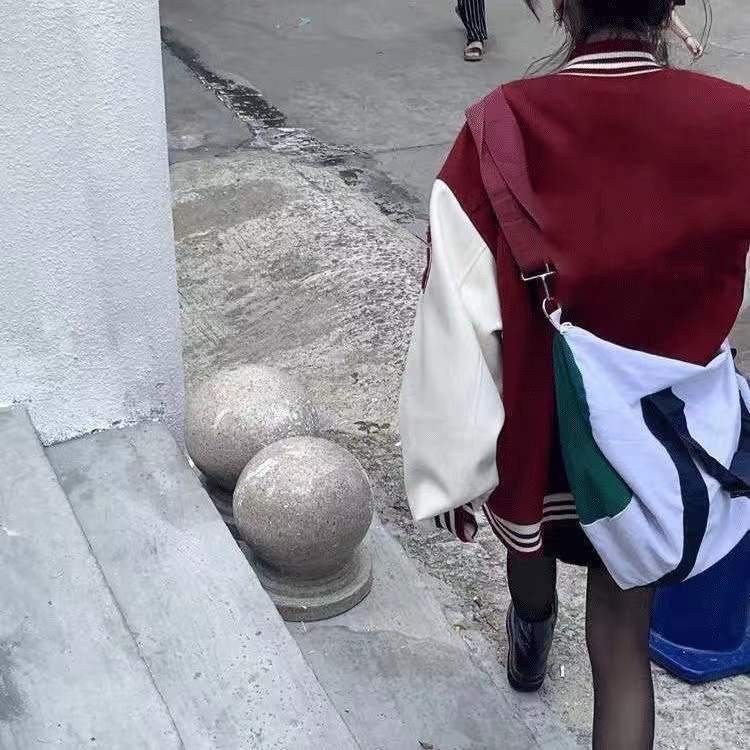 Áo khoác bóng chày COZOKC tay dài dáng rộng thời trang dễ phối đồ