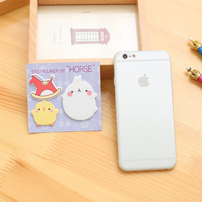 Giấy Ghi Chú Họa Tiết Hoạt Hình Xinh Xắn Theo Phong Cách Hàn Quốc note