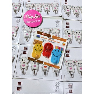 Móc dán tường vĩ 3 cái đóng đinh