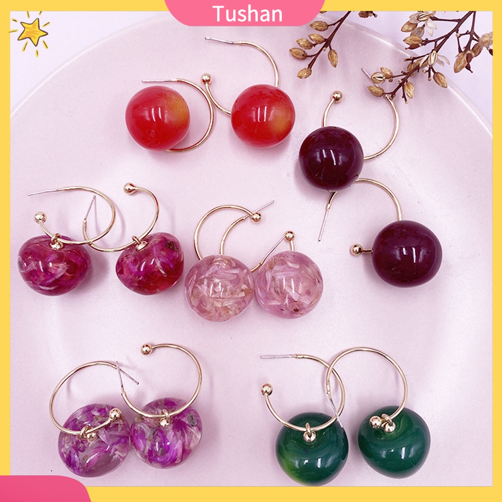 1 Đôi Bông Tai Hình Trái Cherry Đáng Yêu Cho Nữ