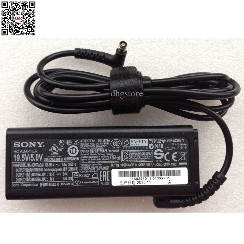 Sạc laptop Sony Vaio Tablet 11, SVF11, SVF11NA1GL, SVF13, SVF13N25CDB, SVF13N24CXB  19.5V – 2A