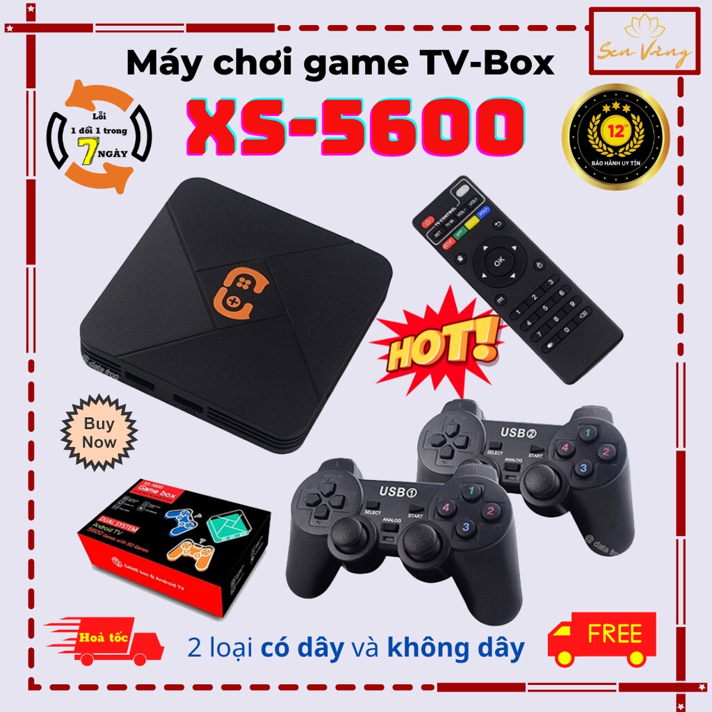 XS-5600 Retro Video Máy Chơi Game Với Bộ Điều Khiển Không Dây Tích 50 Trình Giả Lập 5600 + Tặng Trò Chơi Cho PS1/n64