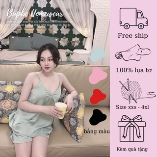 Đồ ngủ hai dây lụa hàn cao cấp, pijama mềm mại có đủ size SOMNIA bigsize,váy ngủ sexy cho nữ