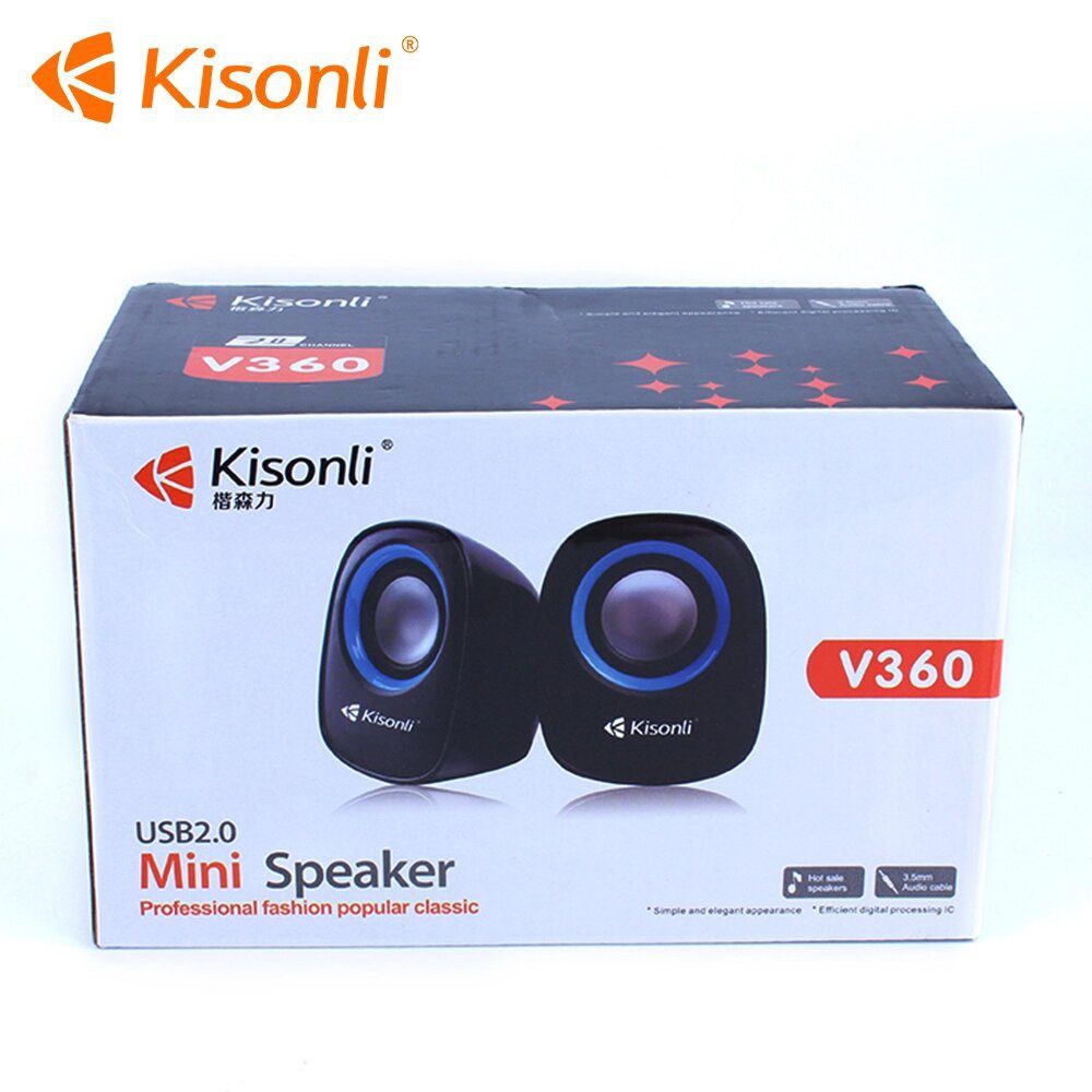 Loa 2.0 Kisonli V360. Vi Tính Quốc Duy