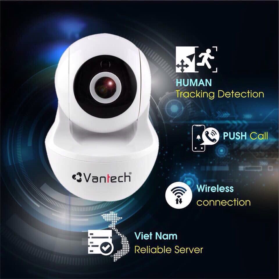 Camera IP Robot hồng ngoại không dây 2.0 Megapixel VANTECH V2010