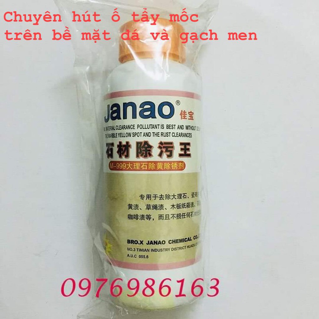 Hóa chất Hút ố tẩy ố rêu mốc trên gạch men và các loại đá ốp lát