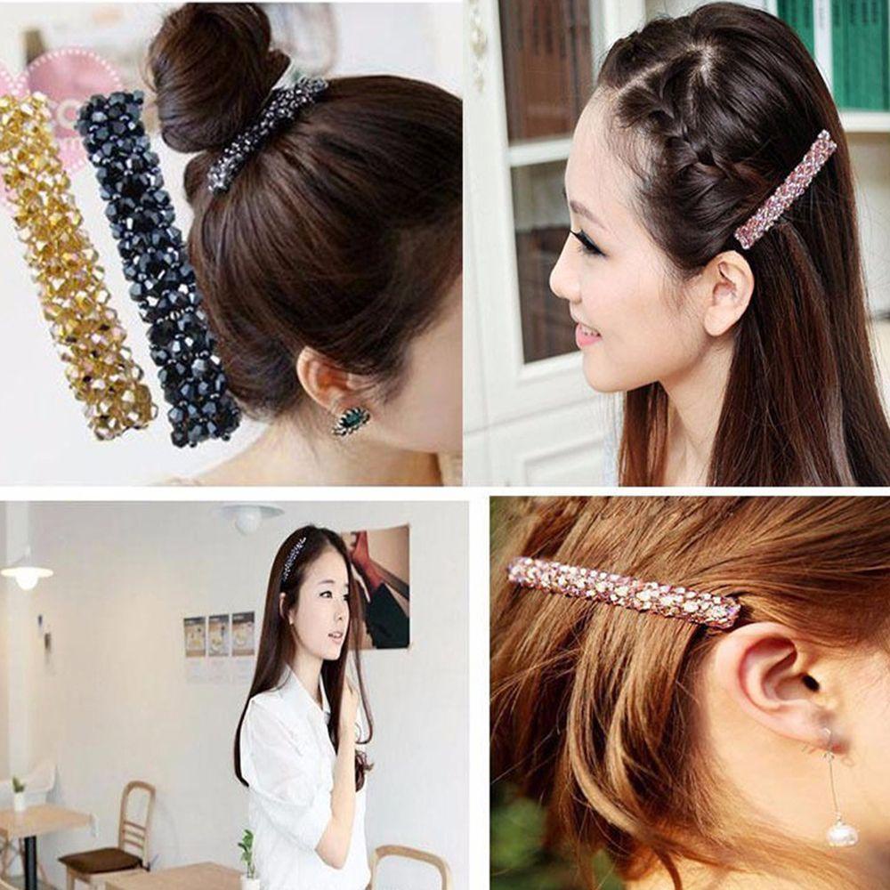 Kẹp Tóc Đính Hạt Lấp Lánh Thời Trang Cho Nữ