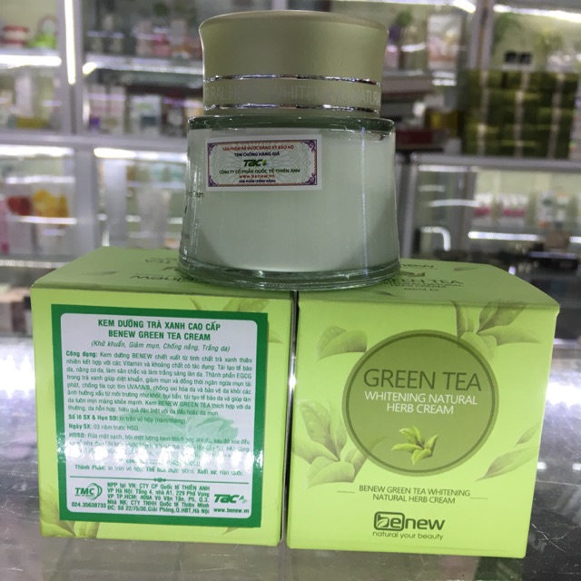 KEM DƯỠNG DA TRÀ XANH CAO CẤP BENEW GREEN TEA