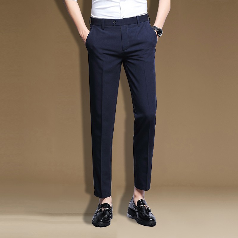 ROLY Quần Âu Nam Dáng Hàn Cao Cấp Cho Dân Công Sở, Quần Tây Nam Trẻ Ống Côn Nhẹ Chất Vải Co Giản Nhẹ Màu Đen, Xanh, Ghi | BigBuy360 - bigbuy360.vn