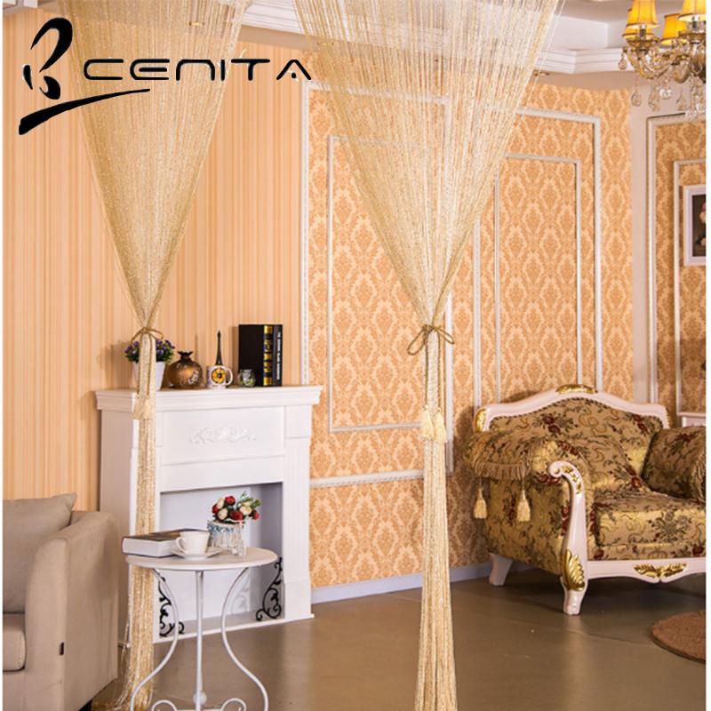 Rèm Cửa Sổ Tua Rua Bằng Vải Lụa Màu Bạc
