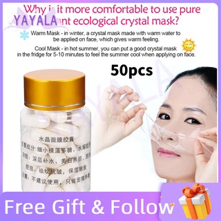 [Hàng mới về] Hộp 50 mặt nạ collagen dạng viên nén hỗ trợ chăm sóc da tại nhà